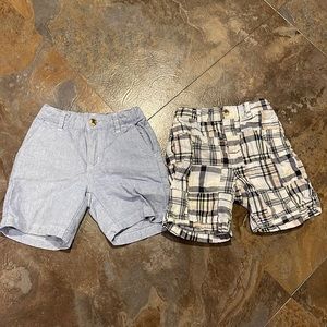 2 pair Janie and Jack boy shorts 18 - 24 month baby boy